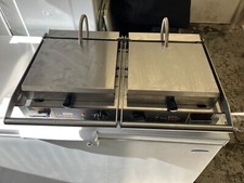 Roller Grill PREMIUM VC DFT Double Vitro Ceramic Flat Base & Top Contact Grill