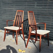 Pair of vintage Danish 1960s 'Eva' Dining Armchairs in Rosewood by Niels Koefoed