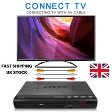 Portable DVD Player W/ Remote Multi Region CD VCD MP3 USB Support for TV & Home