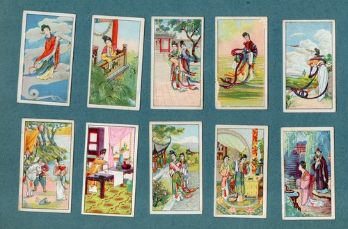 Chinese cigarette cards 10 - cards, x