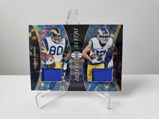 ISAAC BRUCE / PUKA NACUA Rams Deja Vu Dual Patch 2024 Panini NFL Illusions