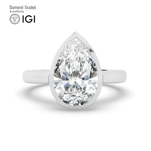 Pear diamond engagement - pear,