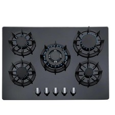 SIA R8 70cm Black 5 Burner Gas