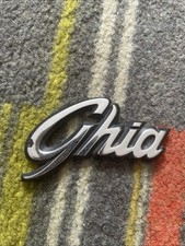Vintage Ford Ghia Badge Emblem Fiesta Escort Granada Sierra Sapphire Orion Capri