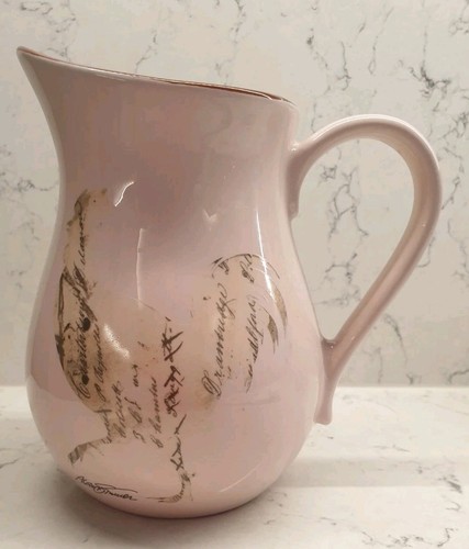 Jug pink ceramic cockerel - jug,