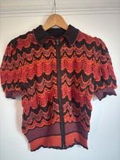 Handmade 1940s zip up orange