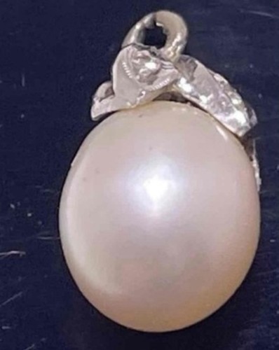 14k white gold - , pearl