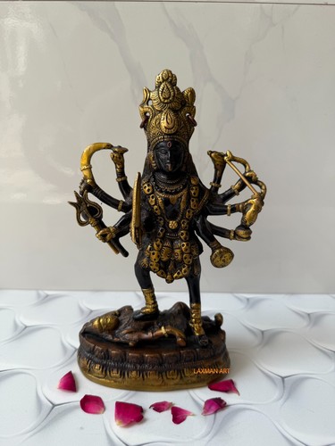 Brass kali statue hindu - statue,