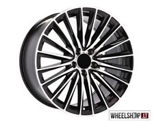 Mercedes A B C R17 5x112 alloy wheels 4x17 inch 5 spoke black 7.5J rims