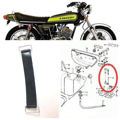 Rubber band oil tank - oil, strap