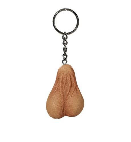 Saggy balls keyring keychain - saggy,