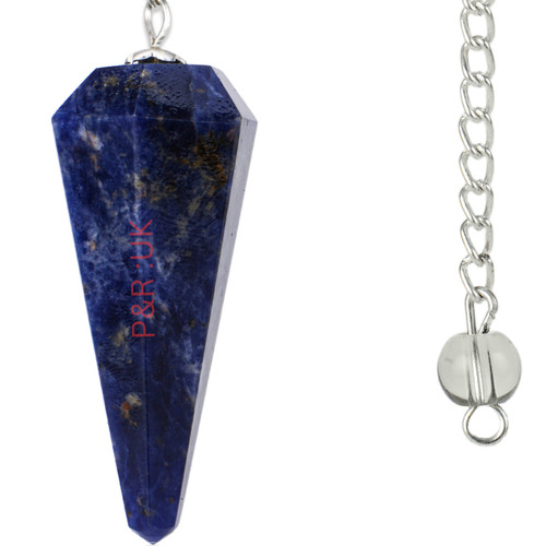 Sodalite pendulum crystal - crystal, for