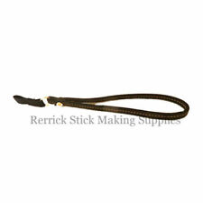 BROWN FAUX LEATHER WRIST STRAP FOR WALKING STICKS / CANES