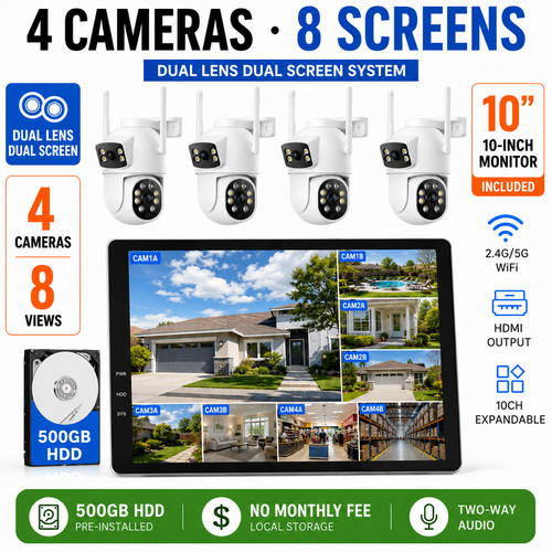 Wifi cctv camera system kit - cctv,