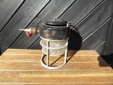 Vintage 1616 Bullfinch Gas lamp. Enamel top with Glass etched British Bullfinch