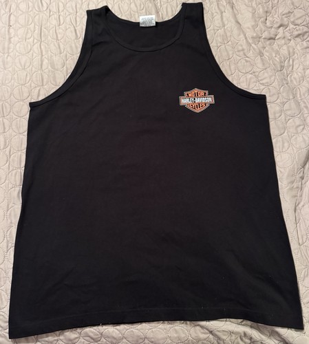 Harley davidson black tank - black,