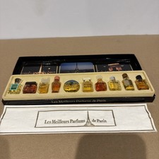 Vintage Les Meilleurs Parfums De Paris Boxed Set of 10 Mini Miniature Perfume
