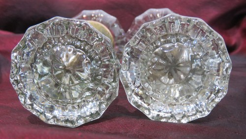 Crystal glass door knobs - door,