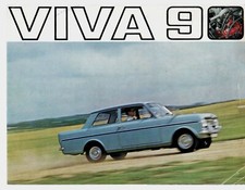 Vauxhall Viva 90 HA 1965-66 UK Market Foldout Sales Brochure De Luxe SL 