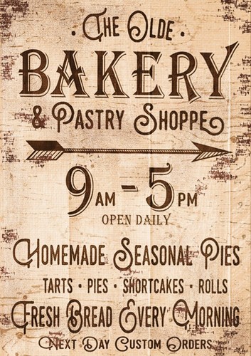 Bakery shop vintage - bakery,