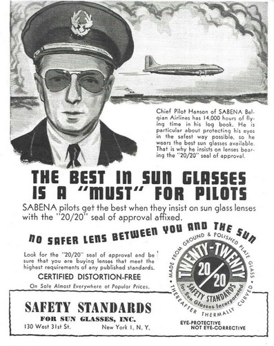 1940s sabena pilot aviation - sabena,