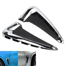 For 2014+ BMW F15-X5 X5 35I Chrome Side Marker Fender Air wing Vent Trim M Cover