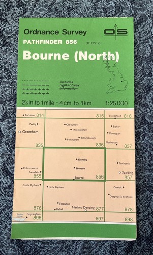 Vintage pathfinder map 856 - os,