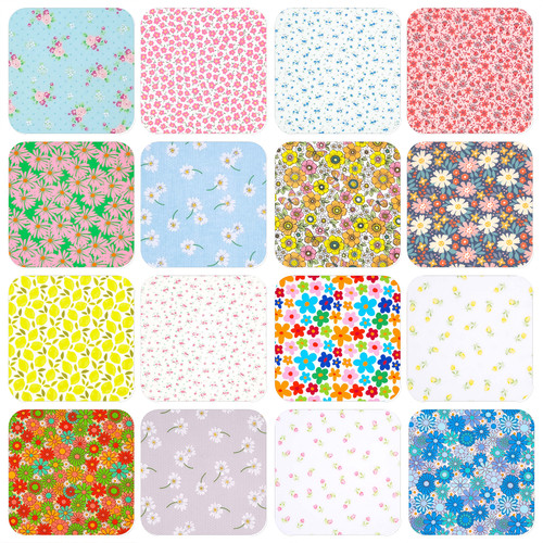 Floral polycotton fabric - floral,
