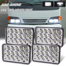 4PCS 4x6" LED Headlights