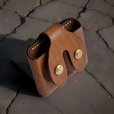 Vintage Leather Ammo Pouch For