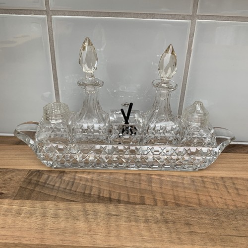 Vintage cut glass piece - glass, 5