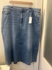 M&S Per Una Denim Maxi Skirt