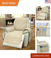 Beige Pet-Friendly Recliner