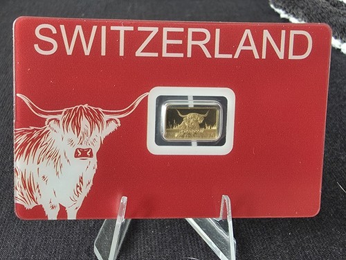 Gram gold bar - gold, cow