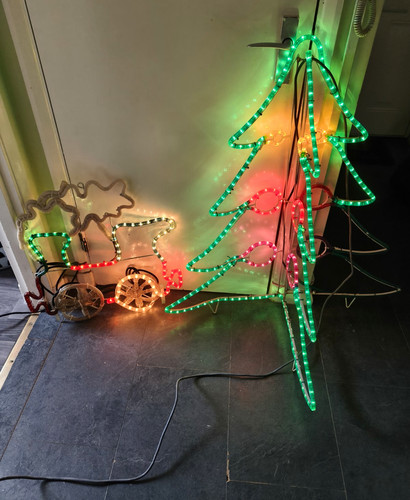 Led rope lighted silhouette - rope,