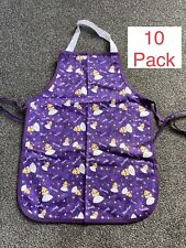 Pack Of 10 Purple Kids Apron