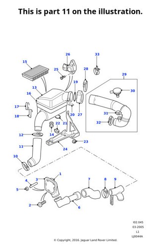 Land rover genuine duct - land,