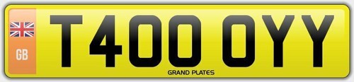 Toy number plate t400 oyy - toy,