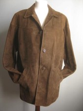 AUSTIN REED SUEDE LEATHER JACKET 46 soft good companion HORSE LOVER cowboy gift