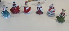 Complete set 6 Royal Doulton Christmas Miniature Ladies M220 221 222 223 224 225