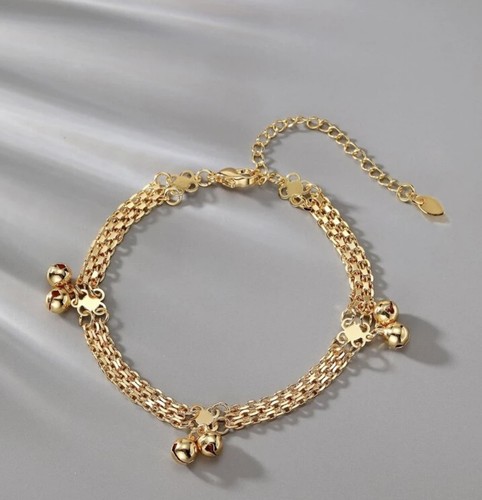 1pc anklet gold plated asian - 1pc,