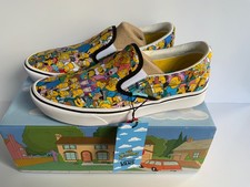 The Simpsons Springfield Comfycush Slip-On VANS Trainers UK Size 6 - Boxed NEW