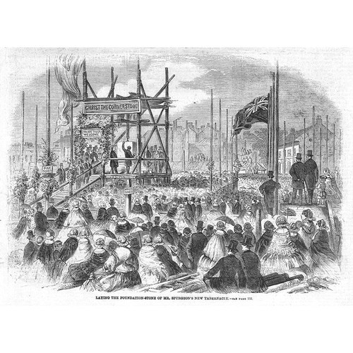 London laying foundation stone - laying,