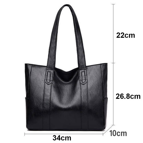 Leather handbag large - pu,