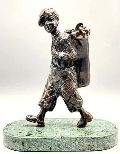 Vintage bronze golf caddy - bronze,