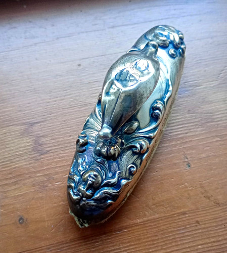 Fine sterling silver desk - sterling,