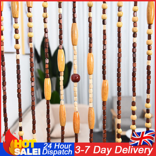 90x175cm wooden bead door - wooden,