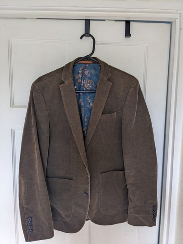 Mens next corduroy suit jacket - corduroy,
