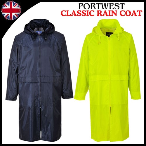 Portwest rain coat adult long - coat,