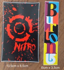 2 Decal Stickers Nitro Burton